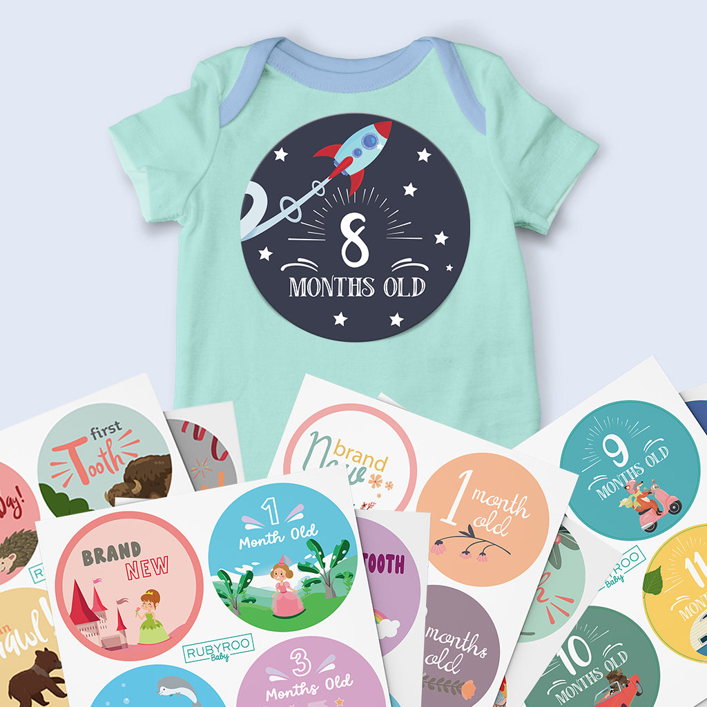 Baby Milestone Stickers – RubyRoo Baby