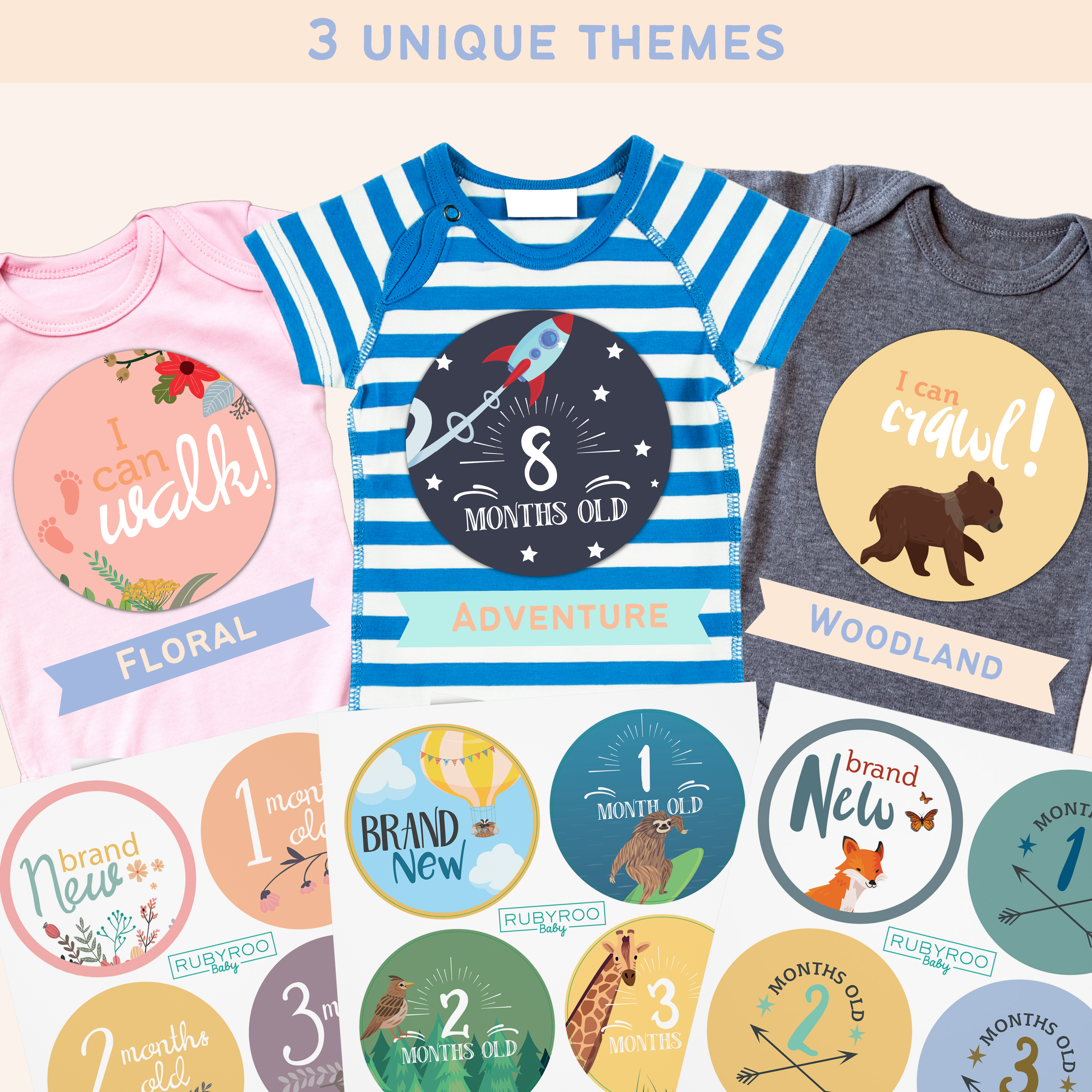 Milestone Stickers Little Tutti Fruiti - Bundle Baby